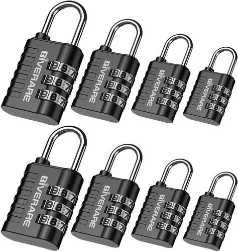 giverare lock reset|GIVERARE 8 Pack Combination Lock, 3.